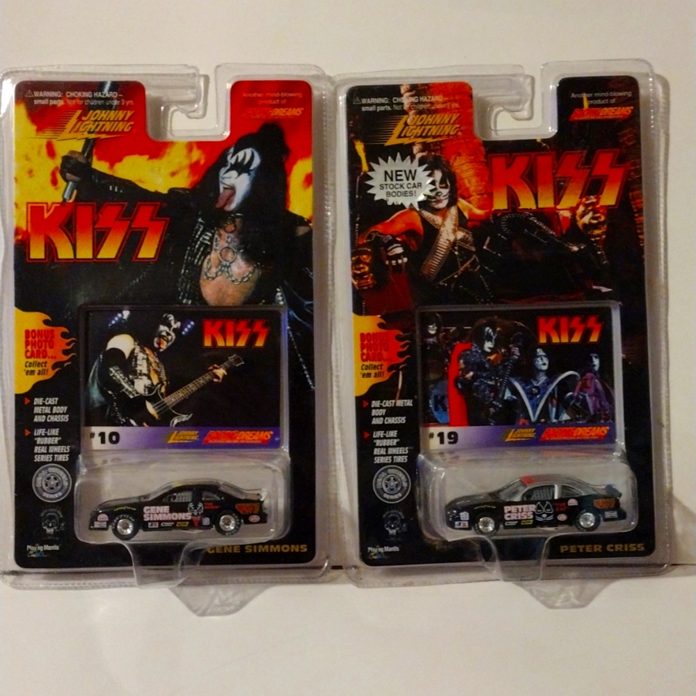 Johnny Lightning KISS Racing Dreams Gene Simmons Die Cast 1997 Photo Card